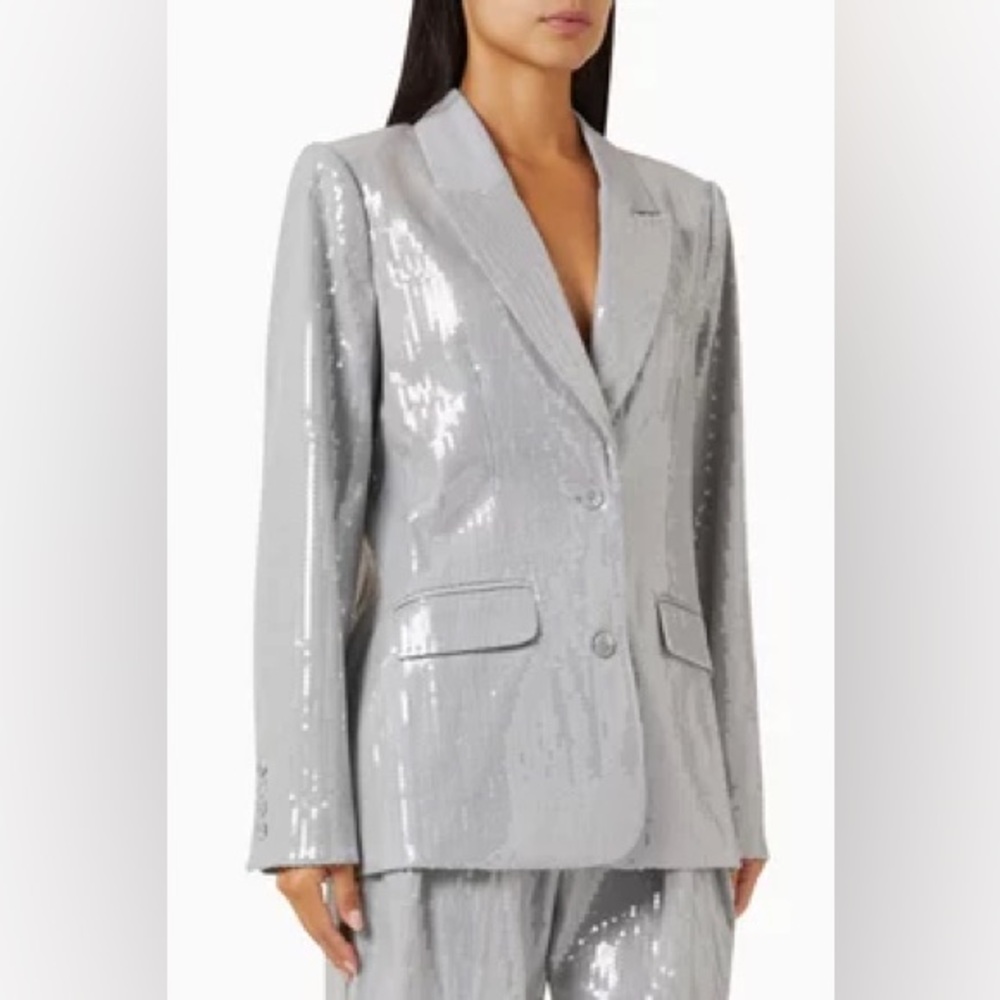Good American Oversized Sequin Blazer